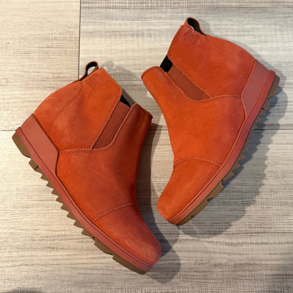 Sorel Burnt Orange Ankle Boots